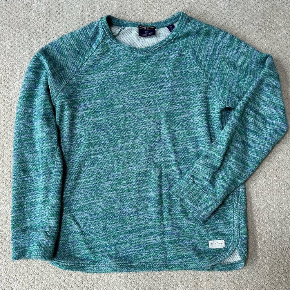 Scotch & Soda Green Crewneck Sweater